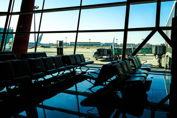 Imagen Terminal Del Aeropuerto Internacional Beijing — Foto de Stock