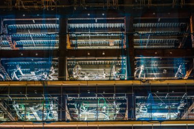 Bir ofis binası inşaatı (Minato Mirai, Yokohama)