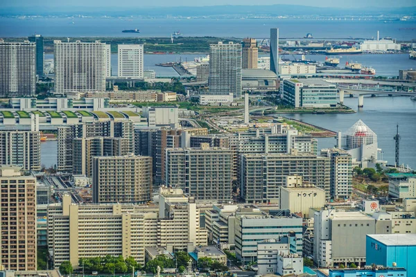 Skyline Van Tokyo Vanaf Het Observatiedek Van Caretta Shiodome — Stockfoto