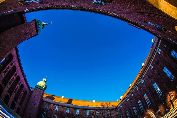 Stockholm City Hall Courtyard Sweden — Stock Photo, Image