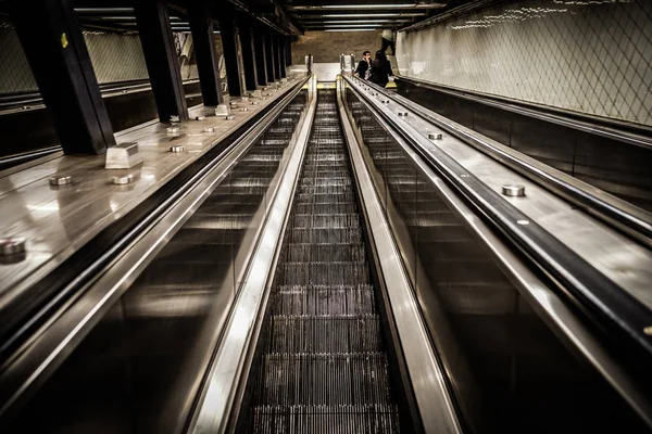 Newyorský Eskalátor Metra — Stock fotografie