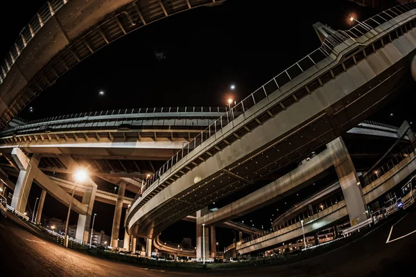 Ruta Bayshore Daikoku Junction Tsurumi Yokohama City — Foto de Stock