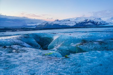 Cave of Iceland ice (Vatnajokull) clipart
