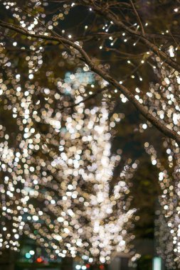Güzel Noel aydınlatmaları görüntüsü