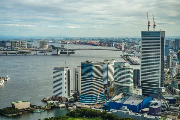 Vista Del Horizonte Tokio Desde Plataforma Observación Caretta Shiodome — Foto de Stock