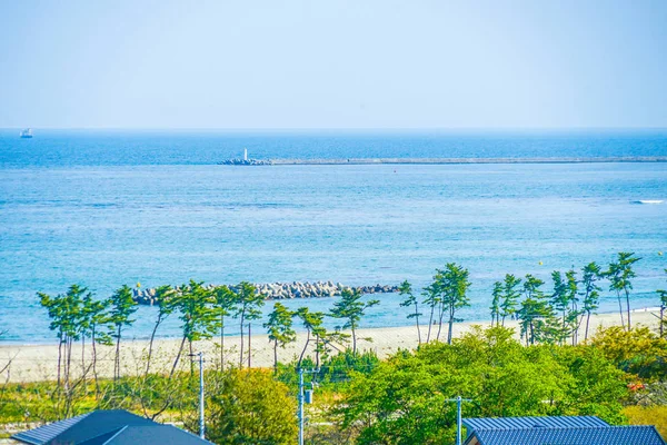 Paisagem Prefeitura Miyagi Shichigahama — Fotografia de Stock