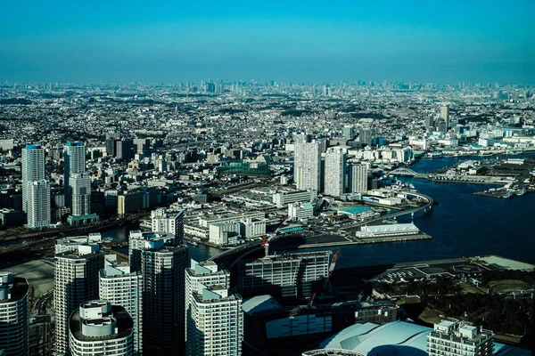 Stadsgezicht Gezien Vanaf Yokohama Landmark Tower — Stockfoto