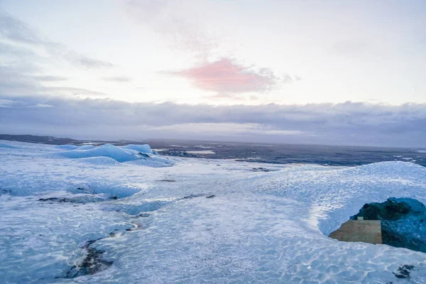 Grot Van Ijsland Ijs Vatnajokull — Stockfoto