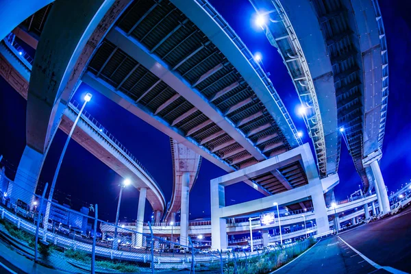 Bayshore Route Daikoku Junction Tsurumi Yokohama City — Foto Stock