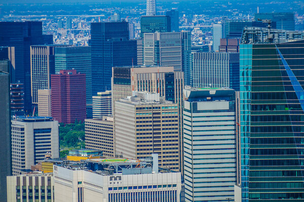 Tokyo townscape seen from the Roppongi Hills