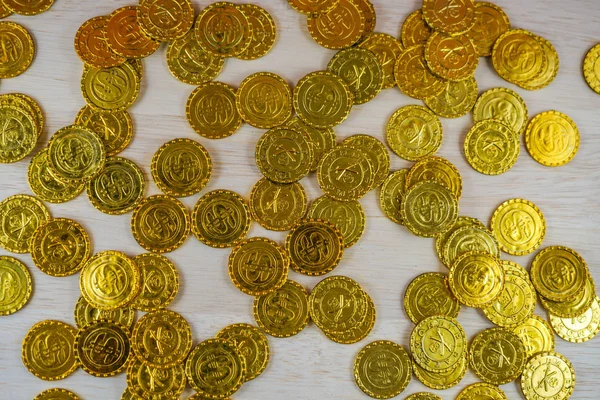Montón Monedas Oro —  Fotos de Stock