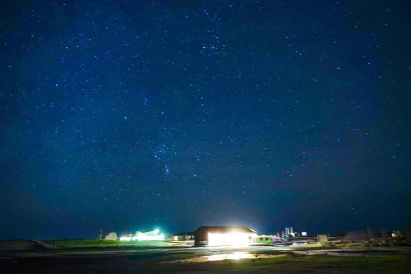 Islandia Llanuras Puntuación Perfecta Del Cielo Estrellado — Foto de Stock