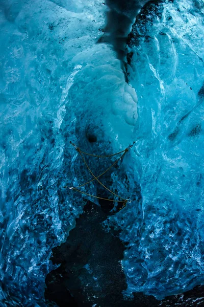 Пещера Исландского Льда Vatnajokull — стоковое фото