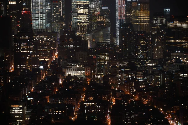 Noční Pohled Empire State Building — Stock fotografie