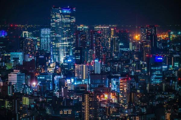 Токийский Ночной Вид Смотровой Площадки Здания Правительства Токио — стоковое фото