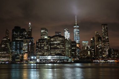 New York Manhattan gece manzarası