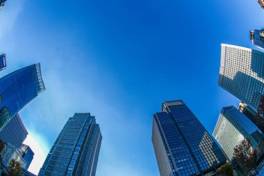 Tokyo Marunouchi iş yeri ve ofis binalarının görüntüsü