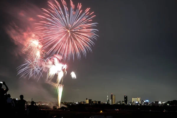 카와구치 불꽃놀이 2019 — 스톡 사진