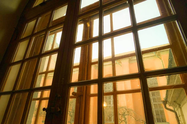 Blick Aus Dem Fenster Des Stockholmer Wohnhauses — Stockfoto