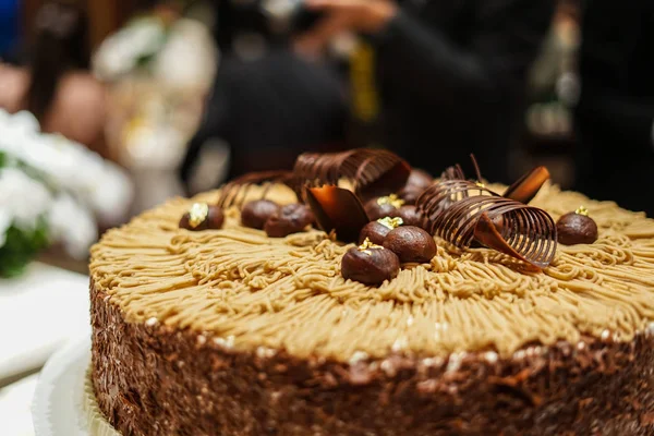 Marron Torta Kép — Stock Fotó