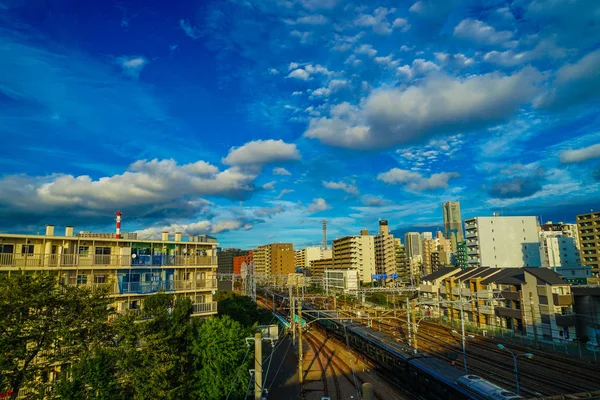 Yokohama Şehrinin Gökyüzü Düşüşü — Stok fotoğraf