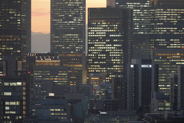 Sunset Observatory Nagoya Tower — Stock Photo, Image