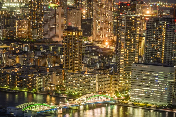 Tokyo Night View Caretta Shiodome — ストック写真
