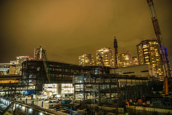 Výškové Staveniště Yokohama Minato Mirai — Stock fotografie