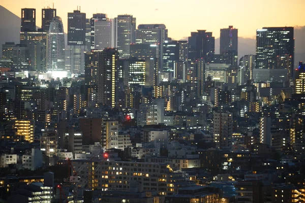 Solnedgång Från Bunkyo Civic Center Shinjuku — Stockfoto