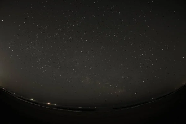 Starry Sky Visible Sendai Arahama Coast — Stock Photo, Image