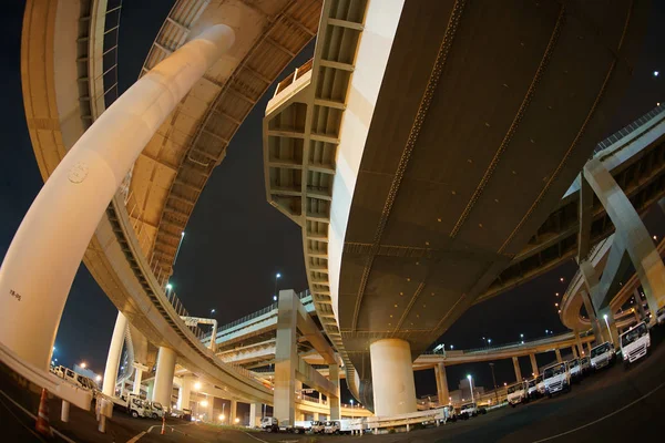 Ruta Bayshore Daikoku Junction Tsurumi Yokohama City — Foto de Stock