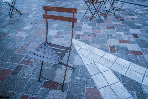 Kahverengi Sandalye Görüntüsü — Stok fotoğraf