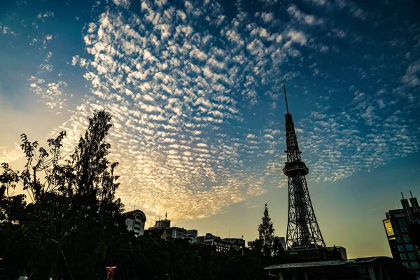 Nagoya Kulesi Günbatımı — Stok fotoğraf