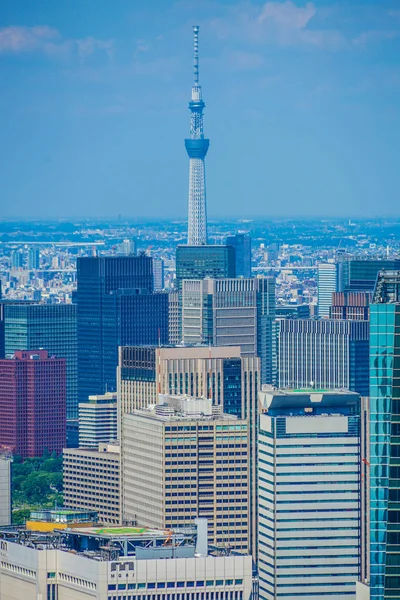 Tokyo Sky Tree Paisagem Urbana — Fotografia de Stock