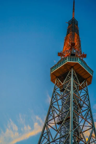Nagoya Tower Och Solnedgång — Stockfoto