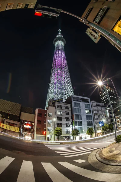 Tokyo Sky Tree Dalla Città — Foto Stock