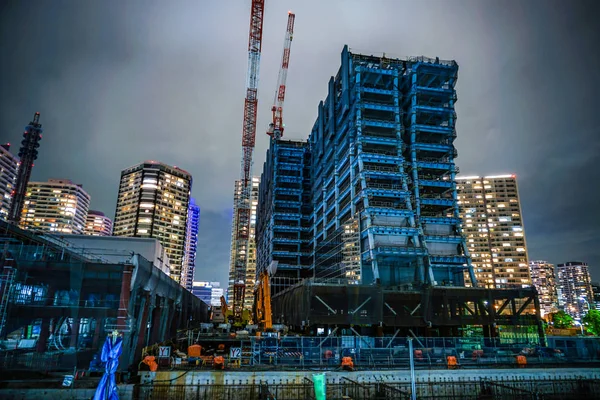 Výškové Staveniště Yokohama Minato Mirai — Stock fotografie