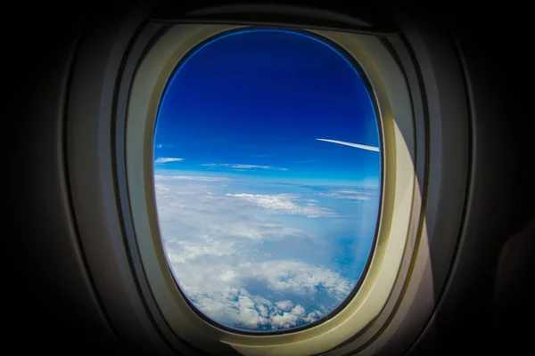 비행기 창문으로 수있는 — 스톡 사진