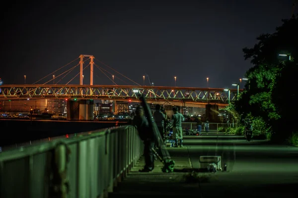 凯欣工业区的夜景 — 图库照片