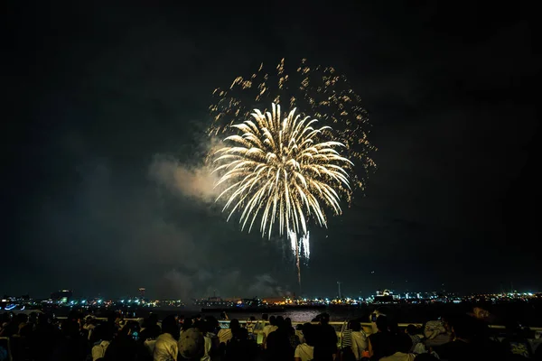 Yokohama Minato Mirai Des Feuerwerks Yokohama Festival 2019 — Stockfoto
