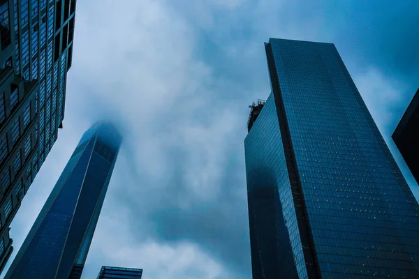 Budynki Chmury Nowego Jorku Dolny Manhattan — Zdjęcie stockowe