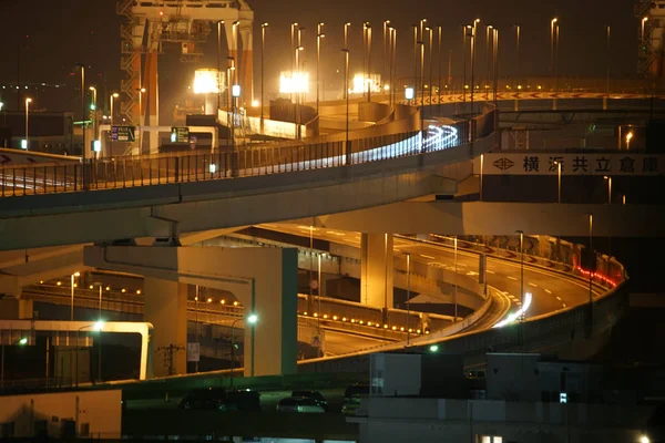 Zona Industriale Autostrada Visibile Dal Parco Collinare Con Vista Sul — Foto Stock