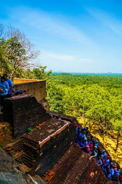 从Sigiriya岩石顶上看得见的景象 — 图库照片