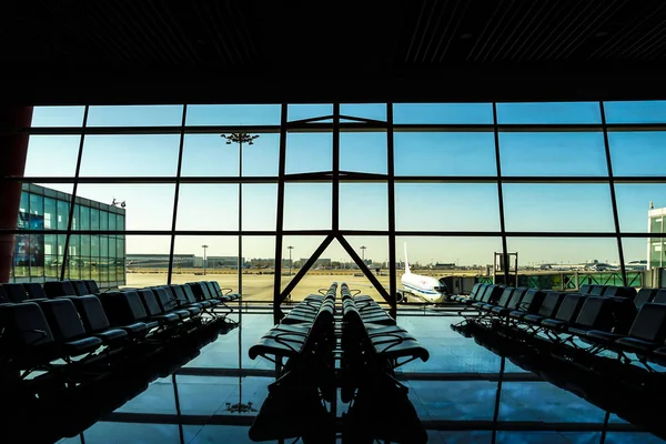 Immagine Del Terminal Dell Aeroporto Internazionale Pechino — Foto Stock