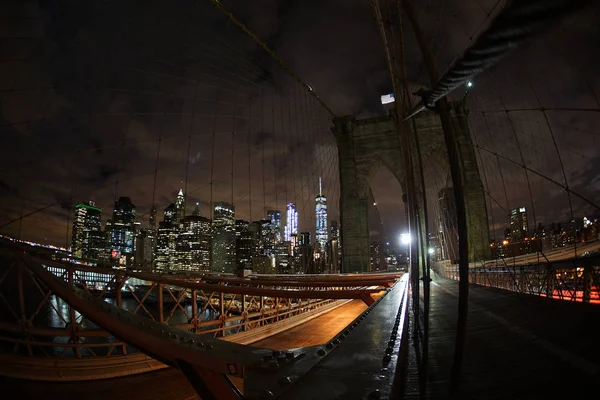 Noche Del Puente Brooklyn — Foto de Stock