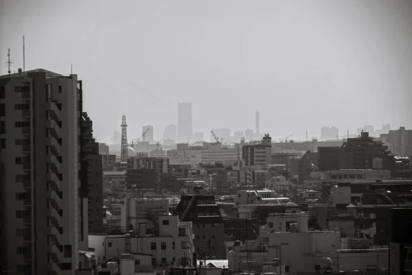 Paisaje Urbano Yokohama Visible Desde Ikegami Honmonji —  Fotos de Stock