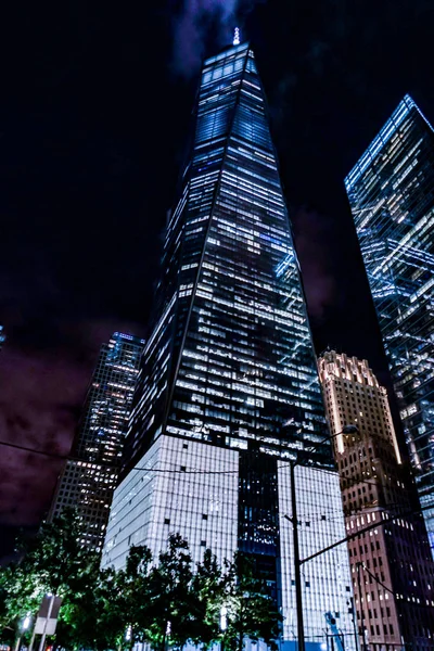 Noche World Trade Center Nueva York —  Fotos de Stock