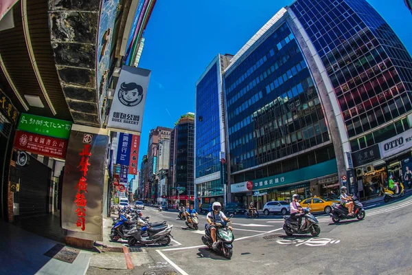 Tajwan Tajpej Miasta Błękitne Niebo — Zdjęcie stockowe