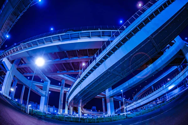 Bayshore Route Daikoku Junction Tsurumi Yokohama City — Foto Stock