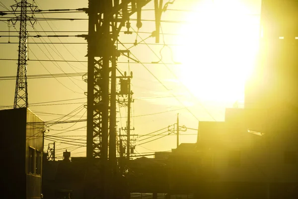 Evening Building Silhouette — ストック写真